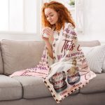 To My Granddaughter - Personalized Blanket - Birthday Christmas Gift For Granddaughters, Grandkids Big Size - Image 5
