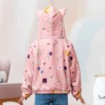 A Little Girl Who Loves Books - Personalized Kid Fleece Hooded Sweatshirt With Ears - Image 4